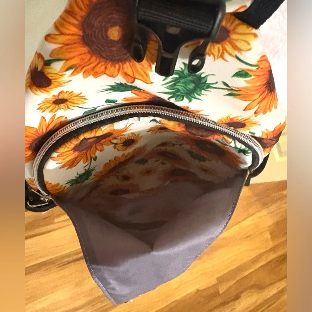 NEW Mosiso, Sunflower Sling Backpack Crossbody, Adjustable Strap